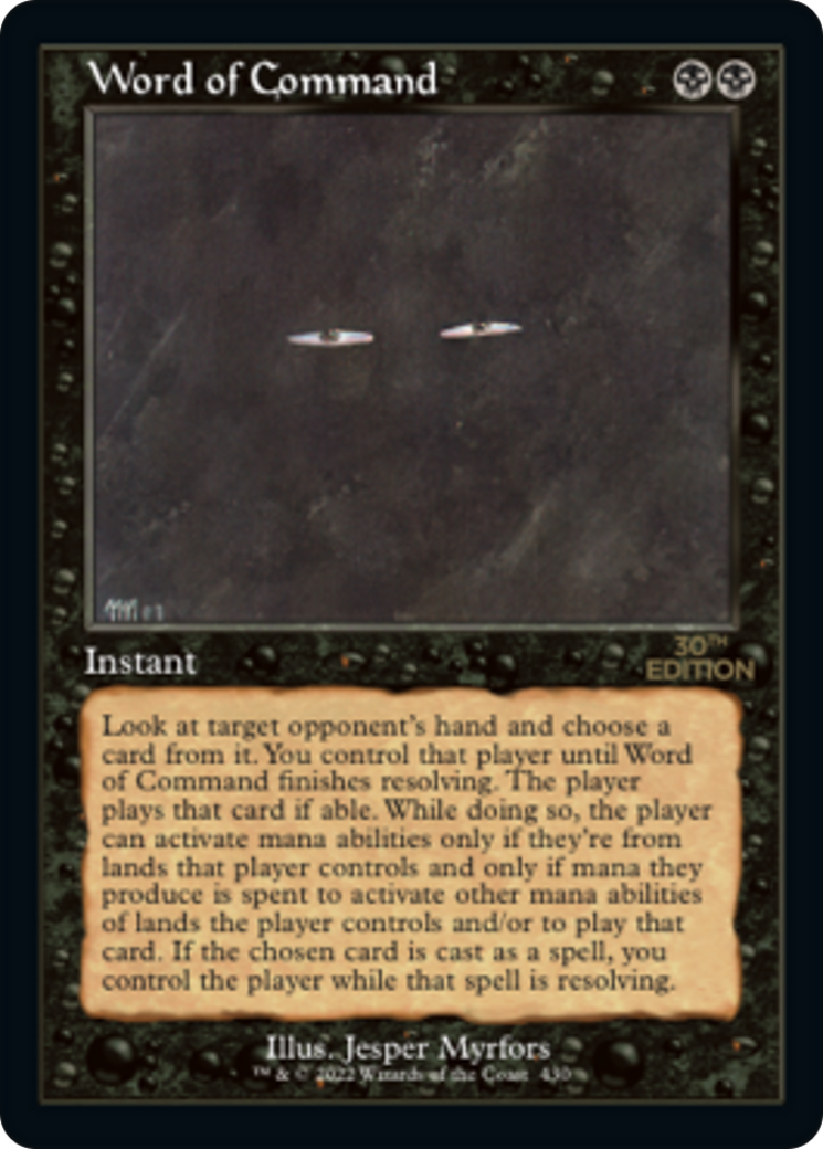 Word of Command (30A-430) [30th Anniversary Edition] MTG Single Wizards of the Coast