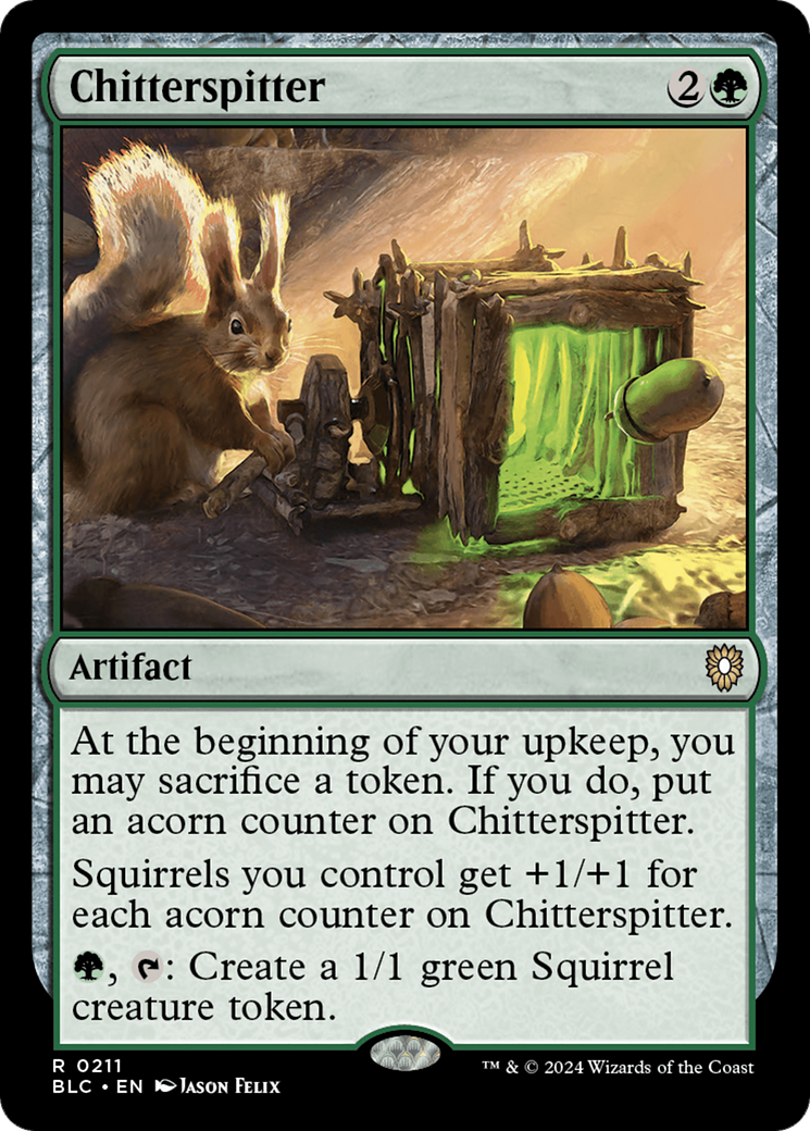 Chitterspitter (BLC-211) [Bloomburrow Commander] MTG Single Wizards of the Coast