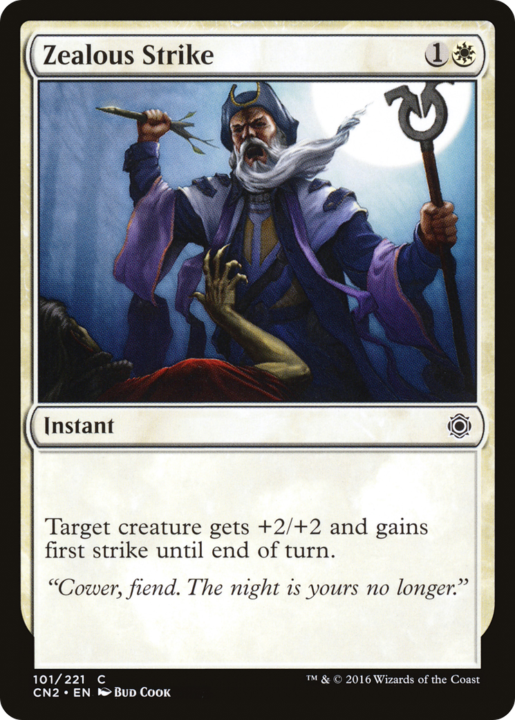 Zealous Strike (CN2-101) [Conspiracy: Take the Crown] Foil MTG Single Wizards of the Coast
