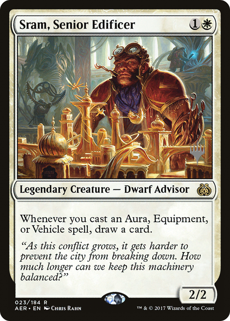 Sram, Senior Edificer (PPKHM-) [Aether Revolt Promos] Foil MTG Single Wizards of the Coast