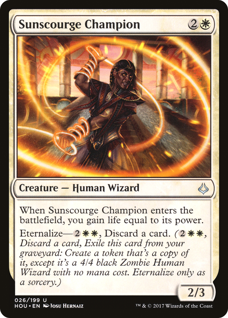 Sunscourge Champion (HOU-026) [Hour of Devastation] Foil MTG Single Wizards of the Coast