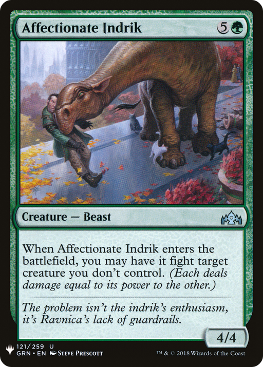 Affectionate Indrik (LIST-GRN-121) [Mystery Booster] The List MTG Single Wizards of the Coast