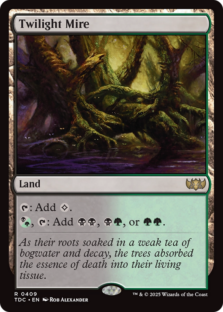 Twilight Mire (TDC-409) [Commander: Tarkir: Dragonstorm] MTG Single Wizards of the Coast