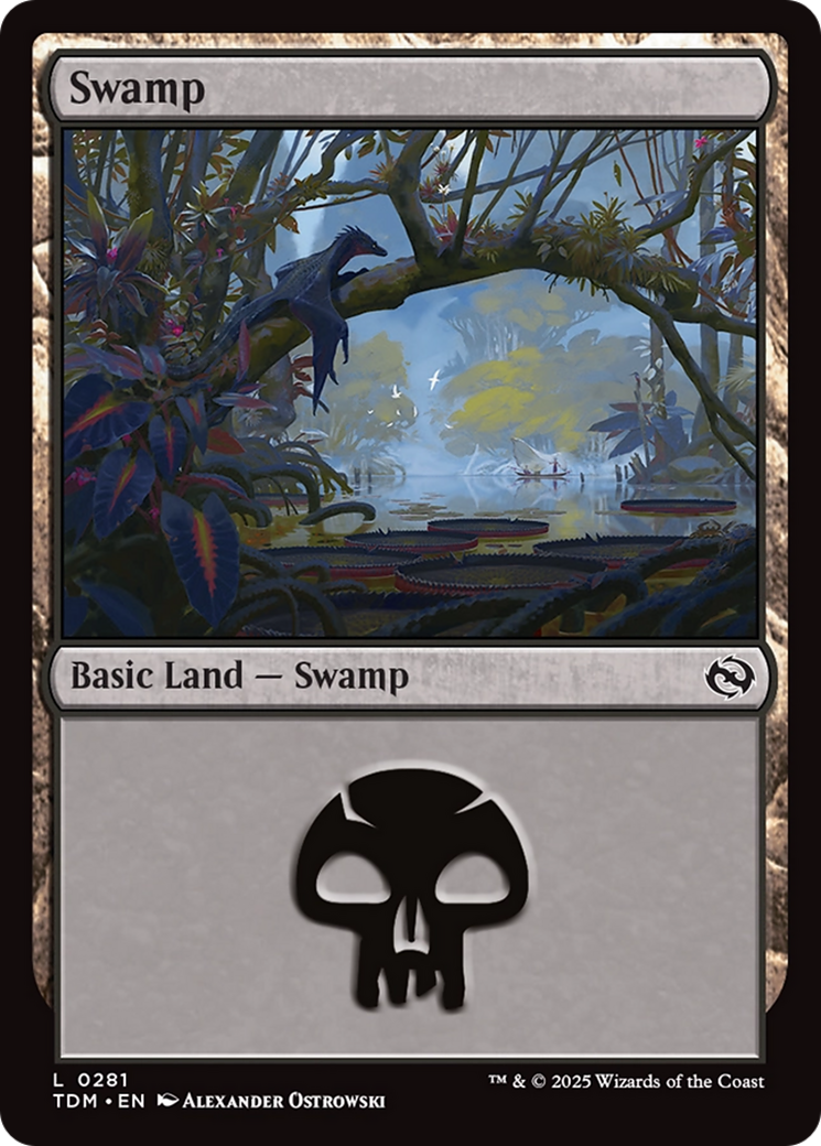 Swamp (0281) (TDM-281) [Tarkir: Dragonstorm] MTG Single Wizards of the Coast