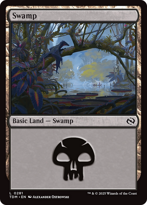 Swamp (0281) (TDM-281) [Tarkir: Dragonstorm] MTG Single Wizards of the Coast