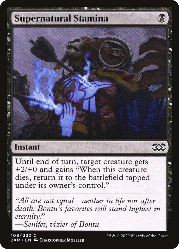 Supernatural Stamina (2XM-108) [Double Masters] Foil MTG Single Wizards of the Coast