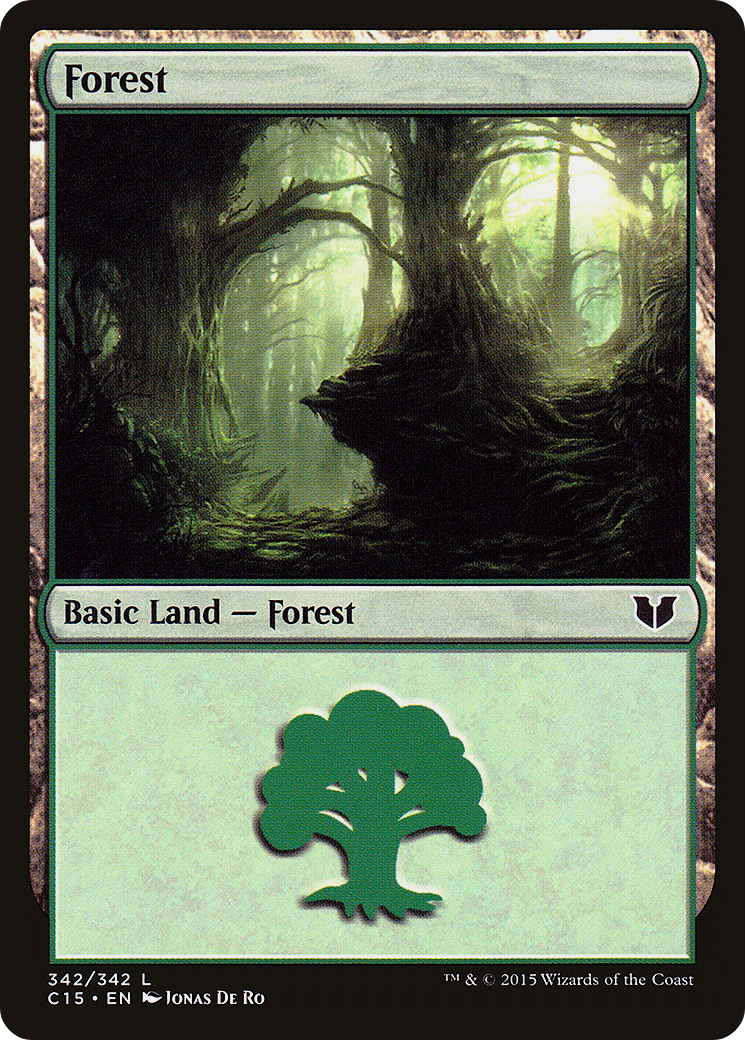 Forest (C15-342) [Commander 2015] MTG Single Wizards of the Coast