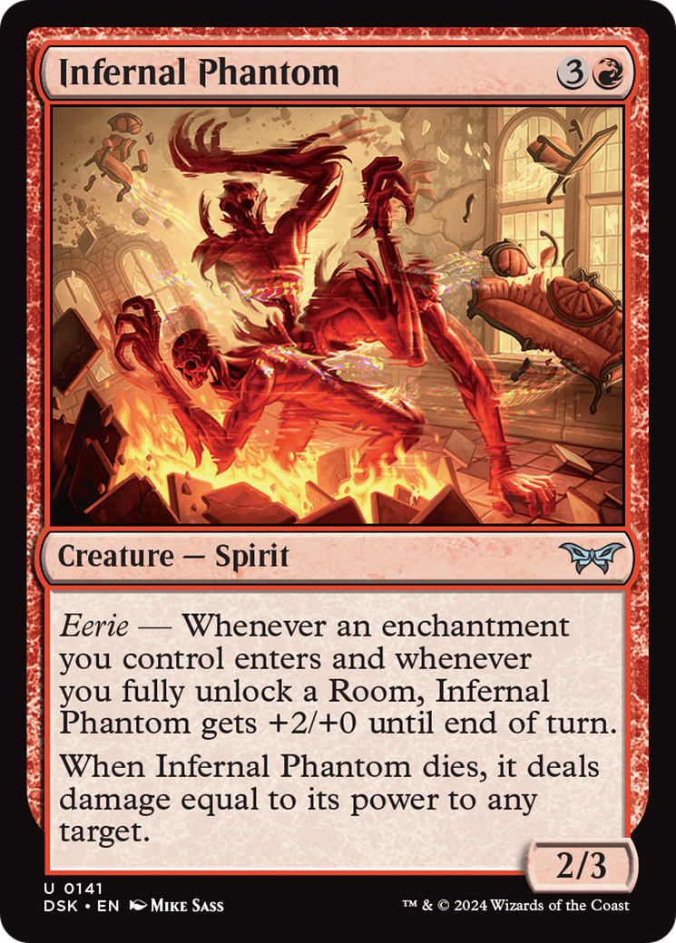 Infernal Phantom (DSK-141) [Duskmourn: House of Horror] Foil MTG Single Wizards of the Coast