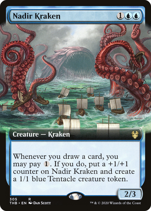 Nadir Kraken (THB-305) [Theros Beyond Death] (Extended Art) Foil MTG Single Wizards of the Coast