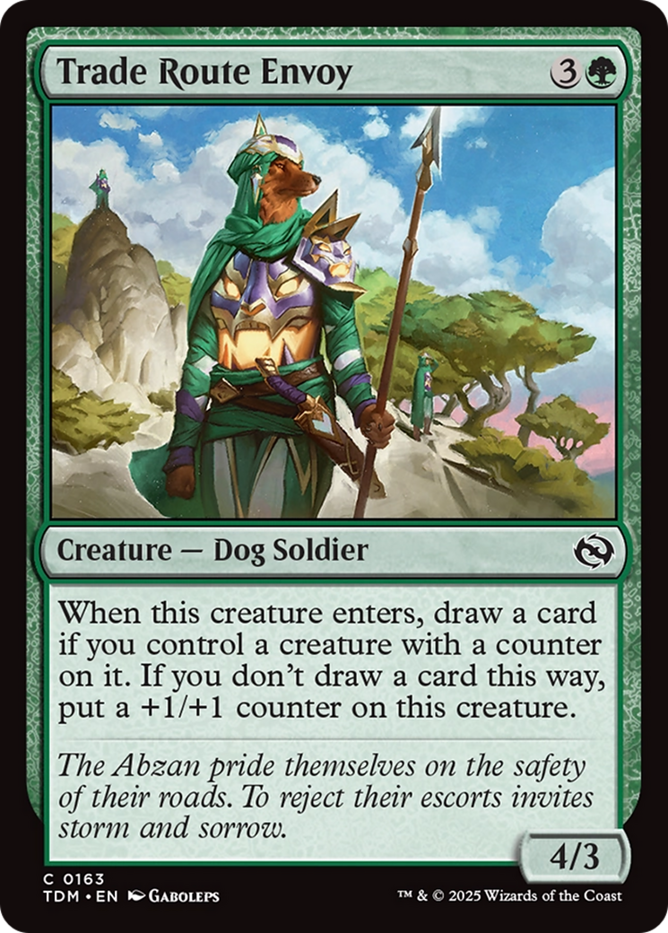 Trade Route Envoy (TDM-163) [Tarkir: Dragonstorm] Foil MTG Single Wizards of the Coast