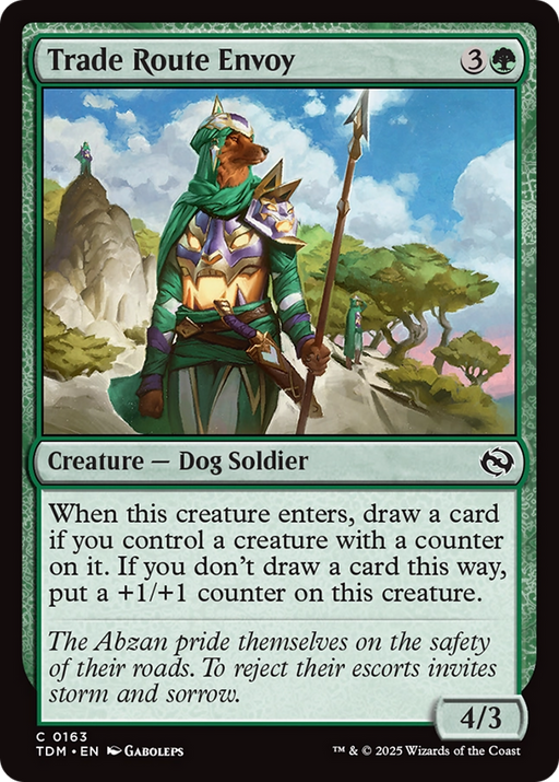 Trade Route Envoy (TDM-163) [Tarkir: Dragonstorm] Foil MTG Single Wizards of the Coast