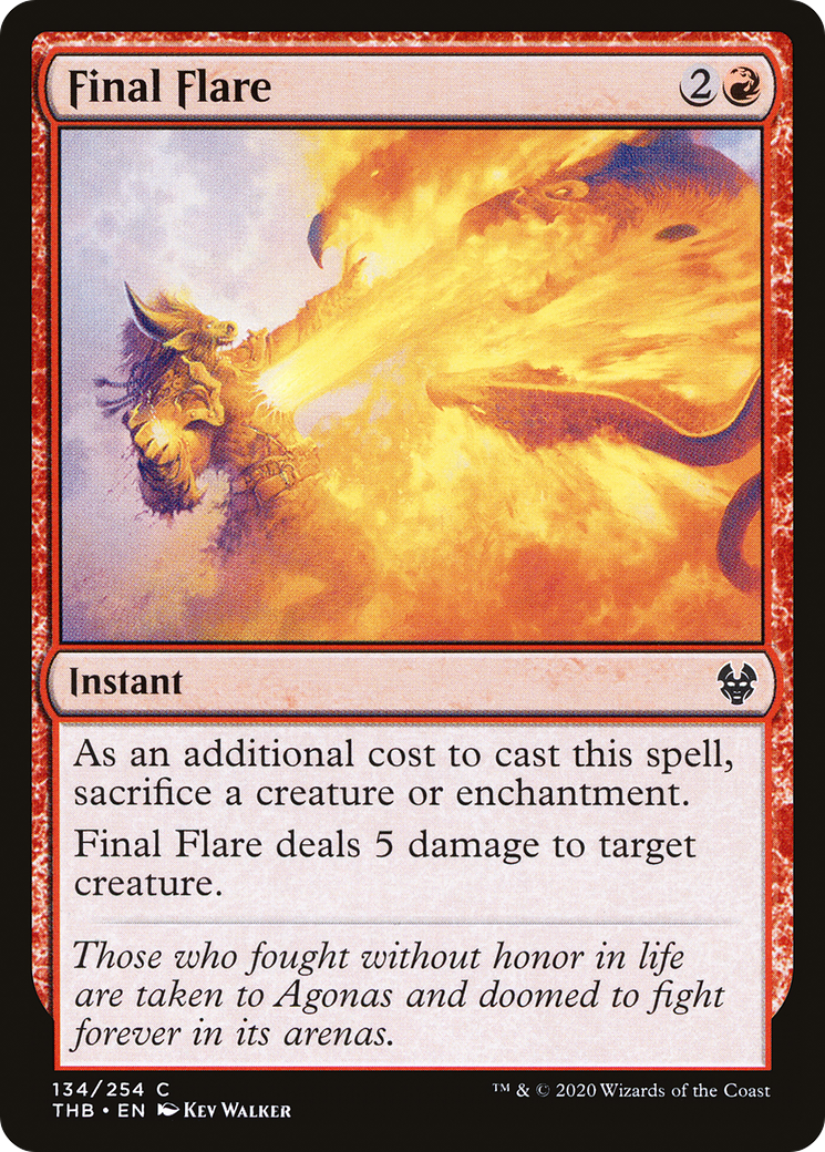 Final Flare (THB-134) [Theros Beyond Death] Foil MTG Single Wizards of the Coast