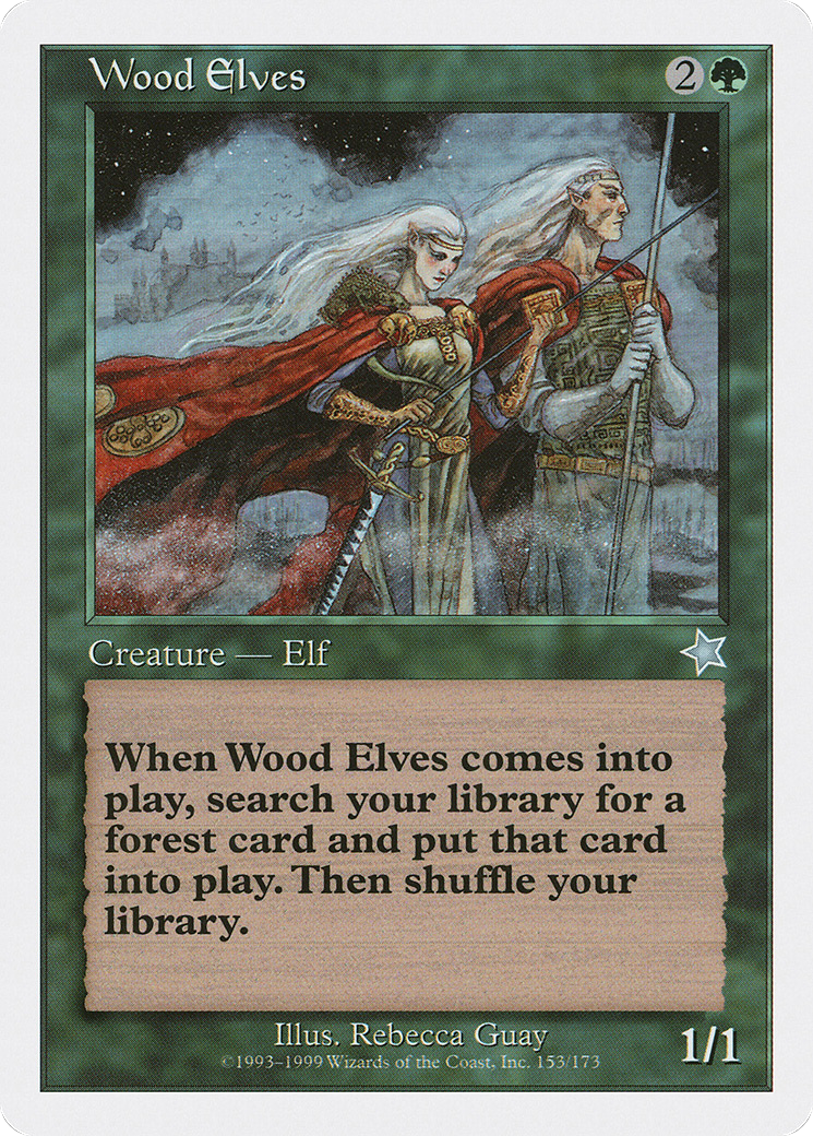 Wood Elves (S99-153) [Misc] Starter 1999 MTG Single Wizards of the Coast