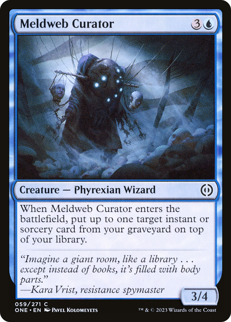 Meldweb Curator (ONE-059) [Phyrexia: All Will Be One] MTG Single Wizards of the Coast