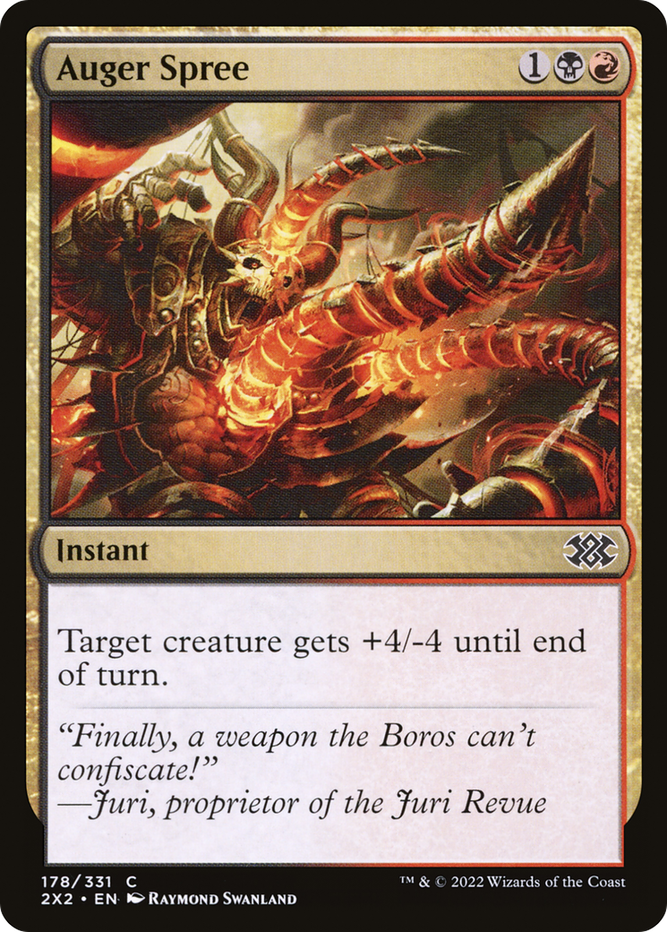 Auger Spree (2X2-178) [Double Masters 2022] Foil MTG Single Wizards of the Coast