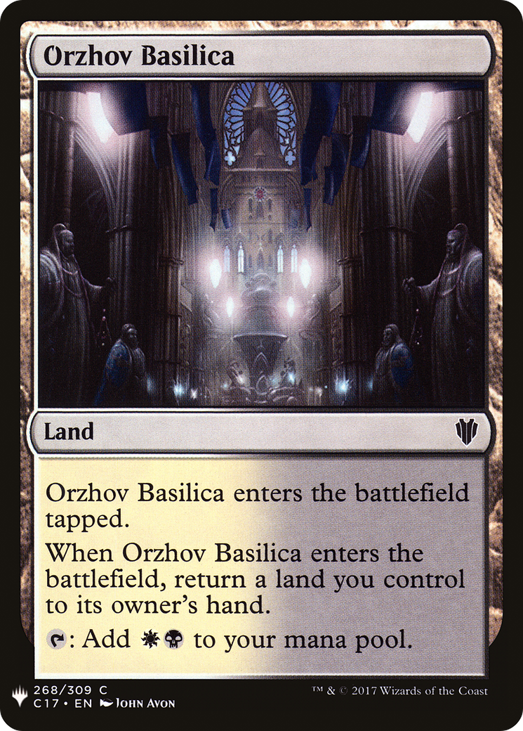 Orzhov Basilica (LIST-C17-268) [Mystery Booster] The List MTG Single Wizards of the Coast