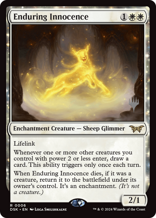 Enduring Innocence (PPDSK-006) [Duskmourn: House of Horror Promos] Foil MTG Single Wizards of the Coast