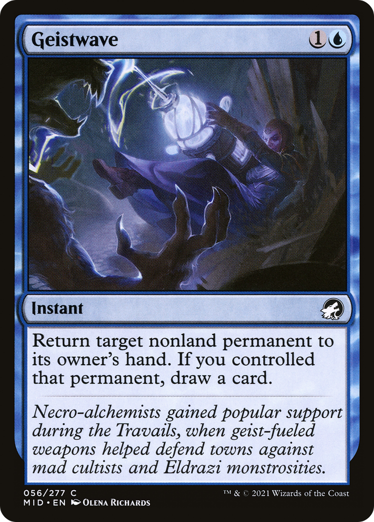 Geistwave (MID-056) [Innistrad: Midnight Hunt] Foil MTG Single Wizards of the Coast