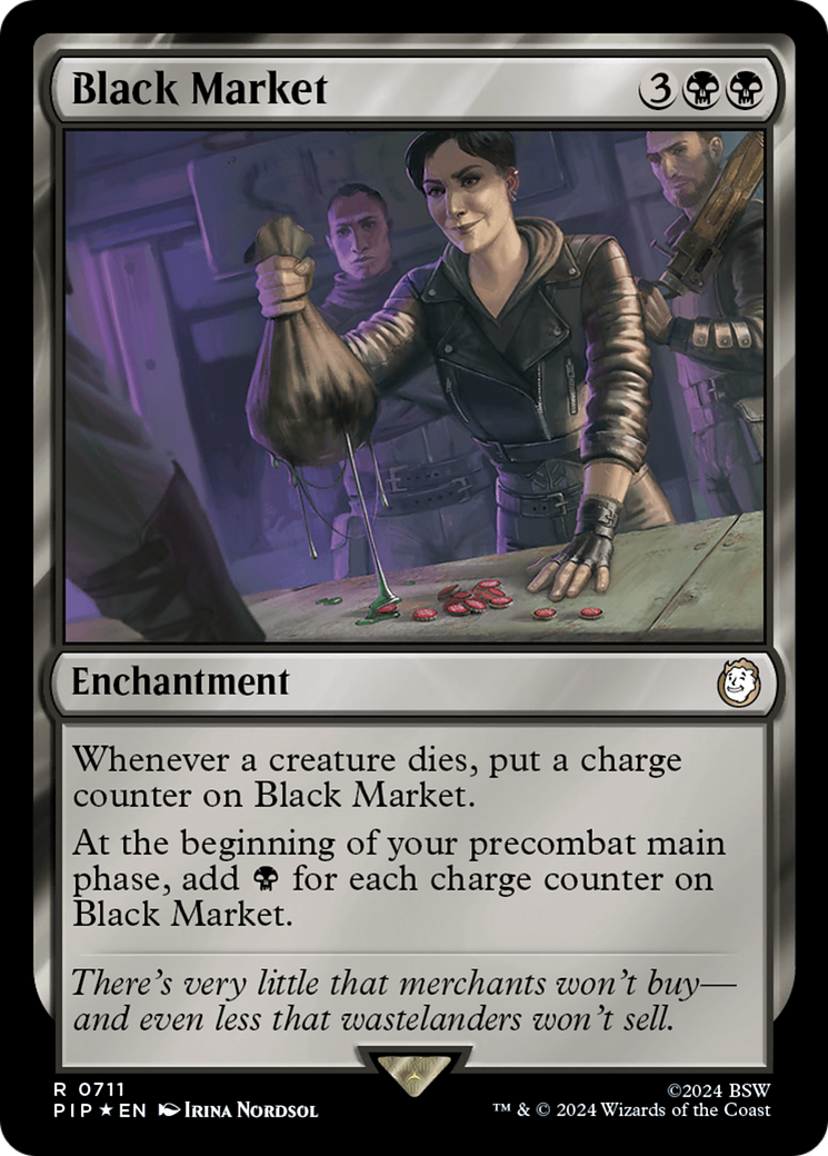 Black Market (Surge Foil) (PIP-711) [Fallout] Foil MTG Single Wizards of the Coast
