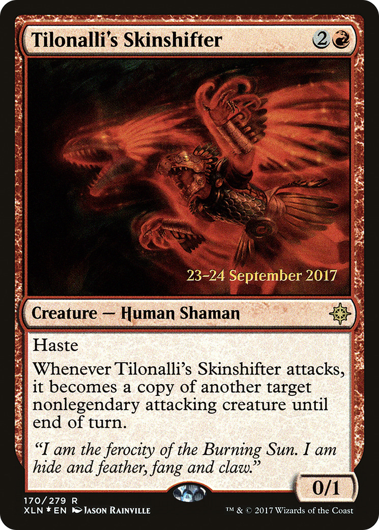 Tilonalli's Skinshifter (PRE-170) [Ixalan Promos] Foil MTG Single Wizards of the Coast