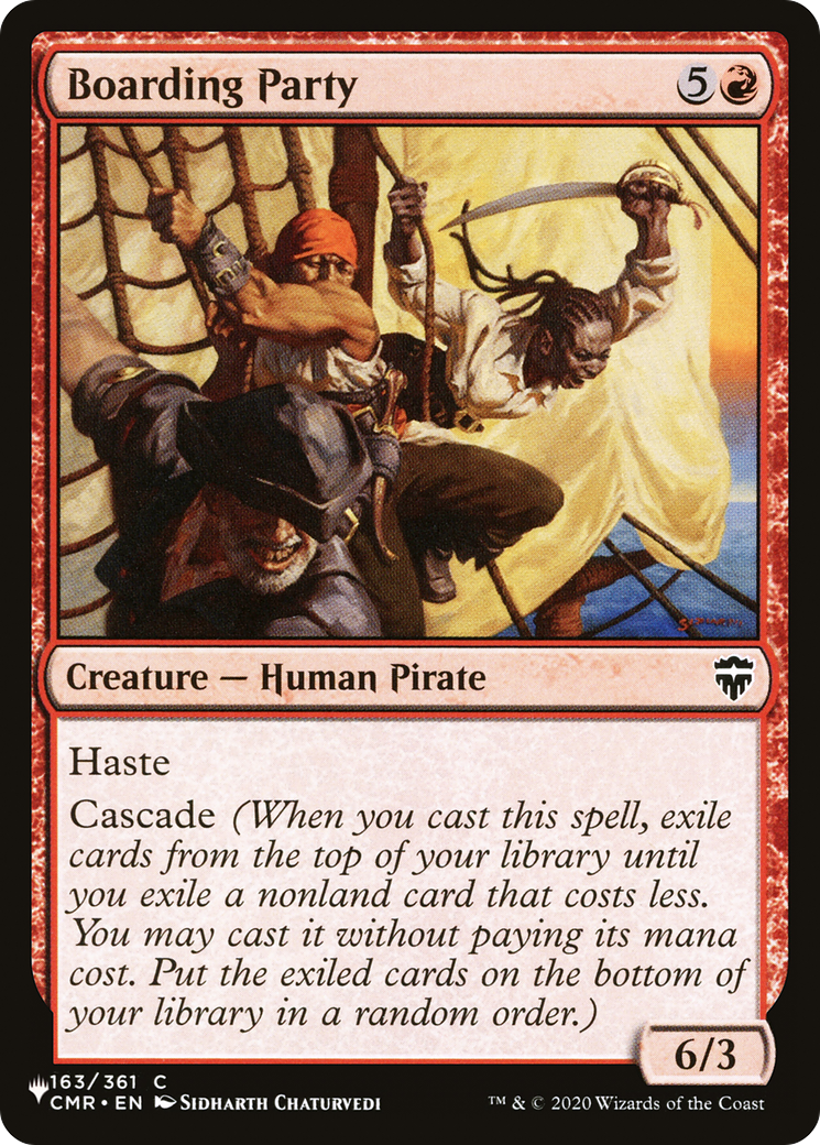 Boarding Party (LIST-CMR-163) [Mystery Booster] The List MTG Single Wizards of the Coast
