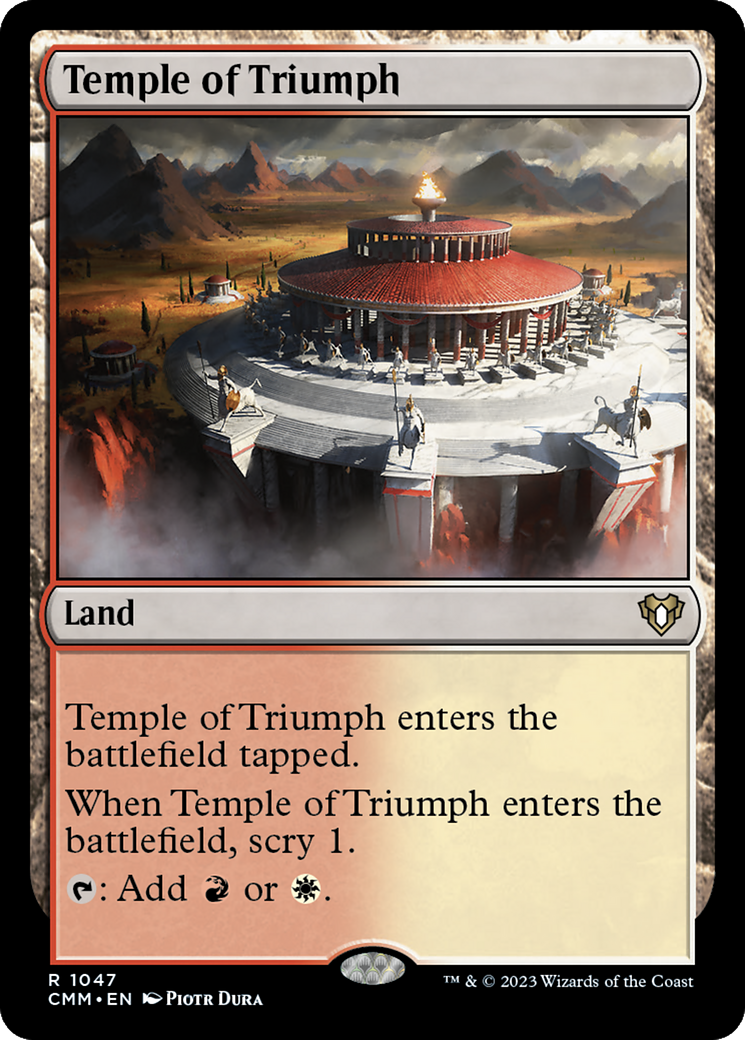 Temple of Triumph (CMM-1047) [Commander Masters] MTG Single Wizards of the Coast