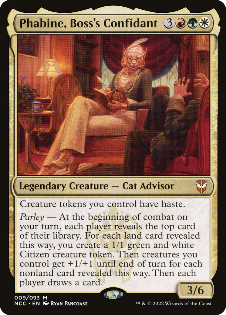 Phabine, Boss's Confidant (NCC-009) [New Capenna Commander] Foil MTG Single Wizards of the Coast