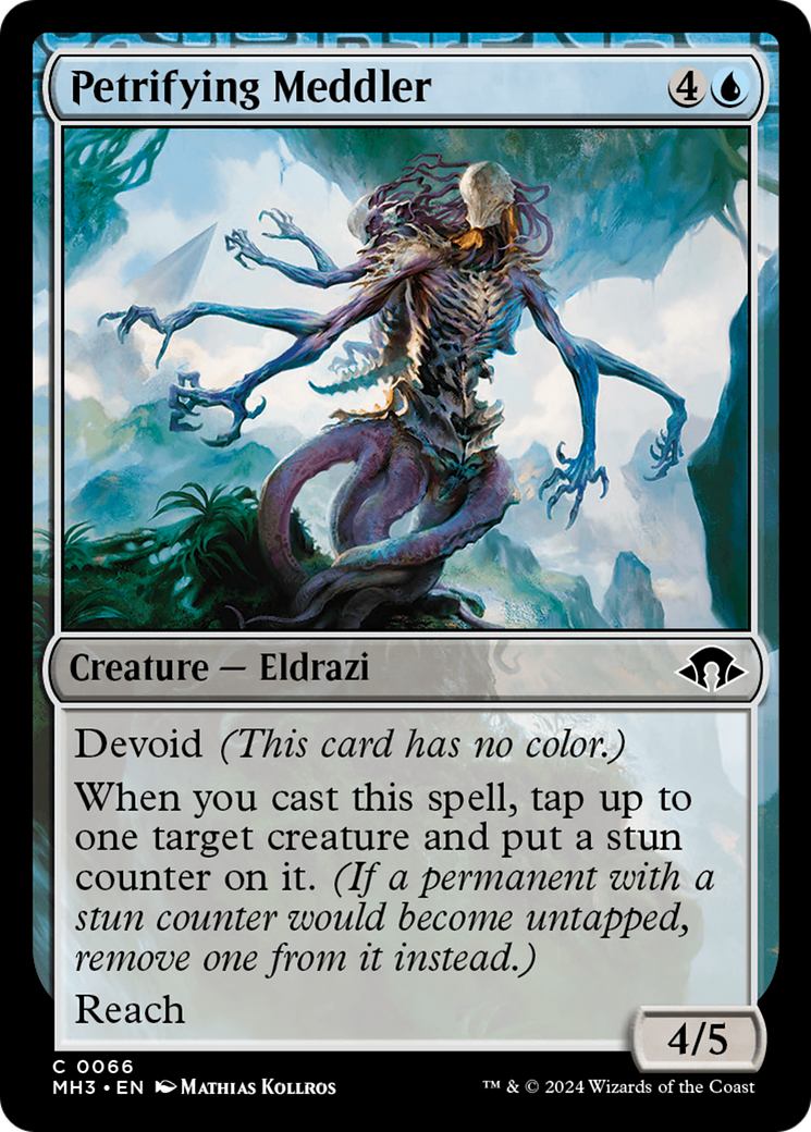 Petrifying Meddler (MH3-066) [Modern Horizons 3] MTG Single Modern Horizons 3