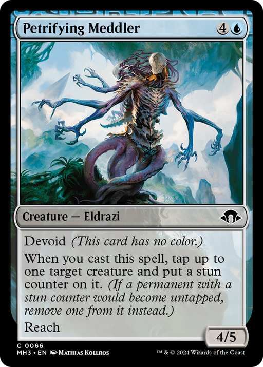 Petrifying Meddler (MH3-066) [Modern Horizons 3] Foil MTG Single Modern Horizons 3