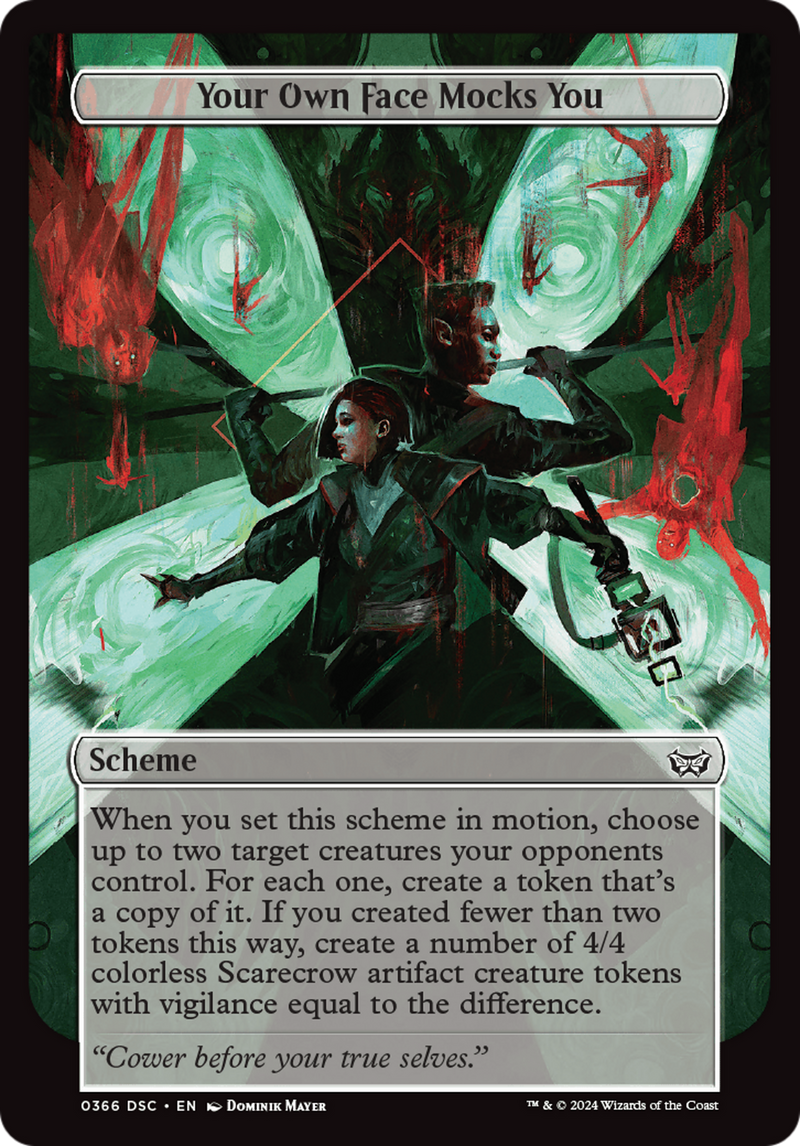 Your Own Face Mocks You (Full Art) (A:DSC-366) [Duskmourn: House of Horror Commander] MTG Single Wizards of the Coast