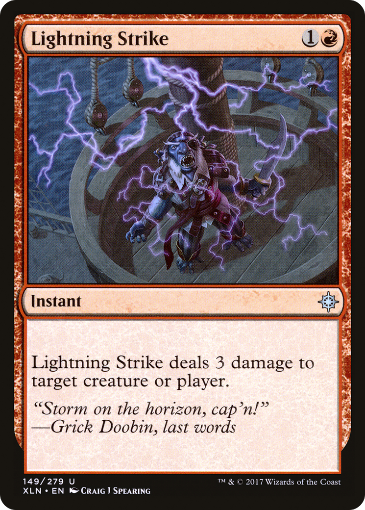Lightning Strike (XLN-149) [Ixalan] Foil MTG Single Wizards of the Coast