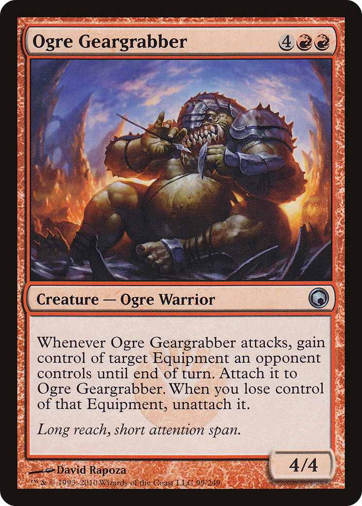 Ogre Geargrabber (SOM-099) [Scars of Mirrodin] MTG Single Wizards of the Coast