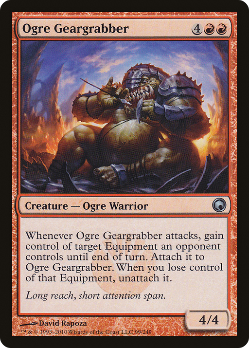 Ogre Geargrabber (SOM-099) [Scars of Mirrodin] MTG Single Wizards of the Coast