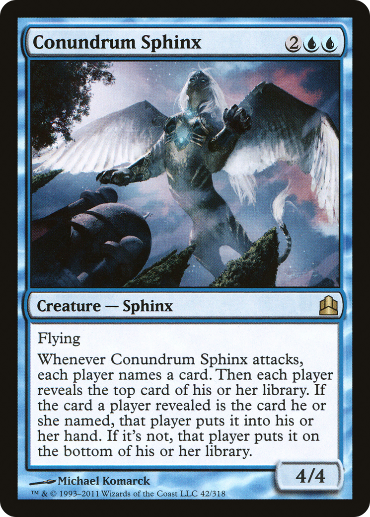 Conundrum Sphinx (CMD-042) [Commander 2011] MTG Single Wizards of the Coast