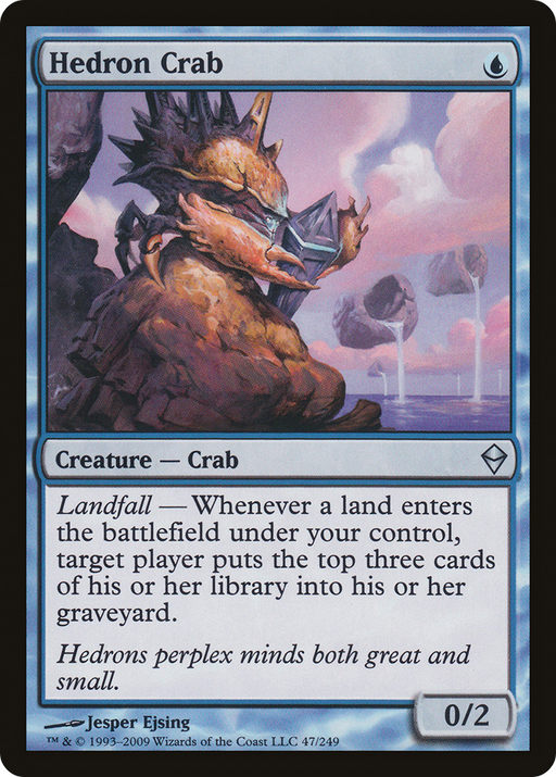 Hedron Crab (ZEN-047) [Zendikar] Foil MTG Single Wizards of the Coast