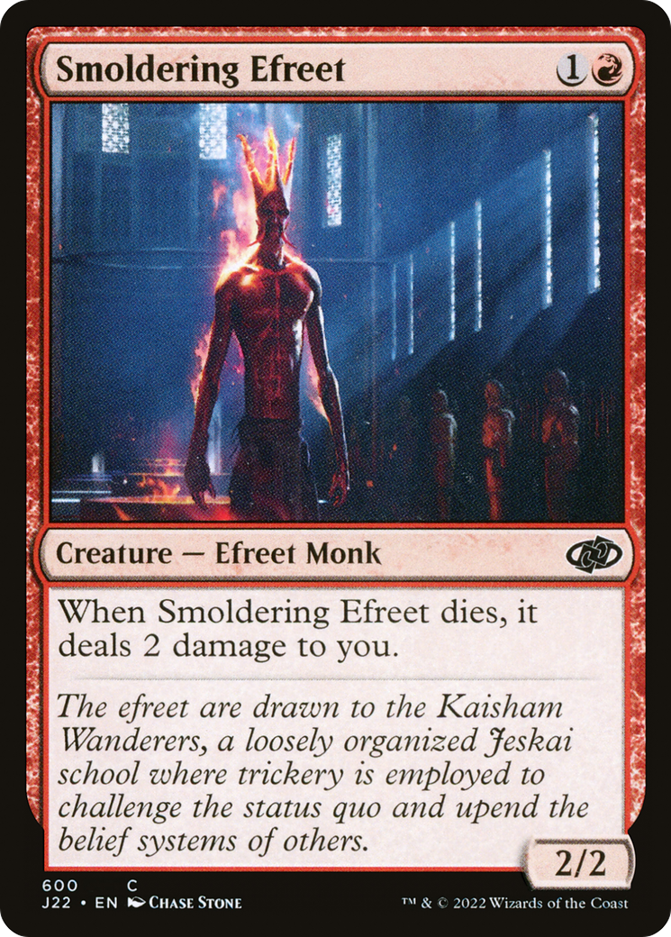 Smoldering Efreet (J22-600) [Jumpstart 2022] MTG Single Wizards of the Coast