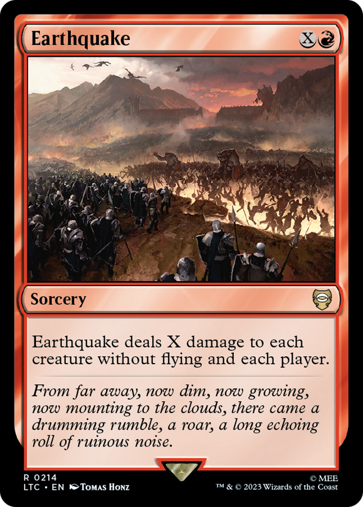 Earthquake (LTC-214) [Tales of Middle-earth Commander] MTG Single Wizards of the Coast