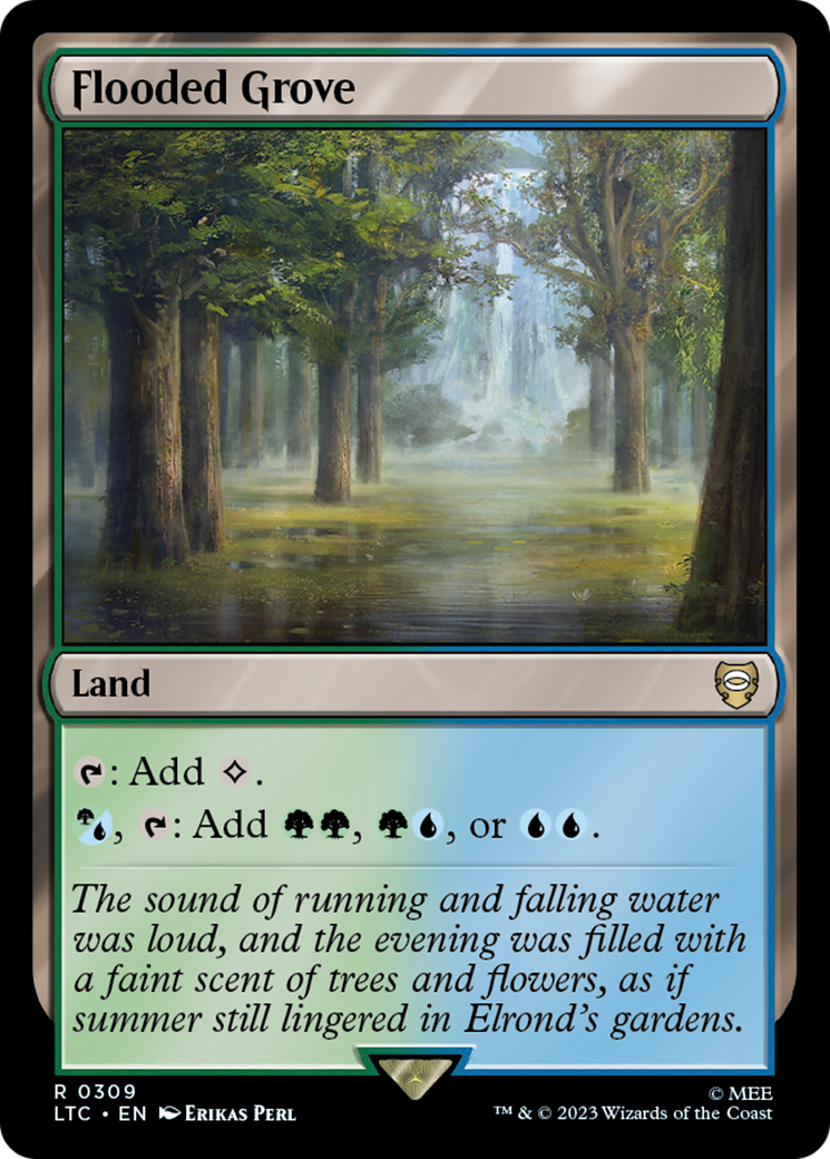 Flooded Grove (LTC-309) [Tales of Middle-earth Commander] MTG Single Wizards of the Coast