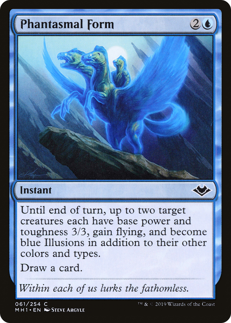 Phantasmal Form (MH1-061) [Modern Horizons] Foil MTG Single Modern Horizons