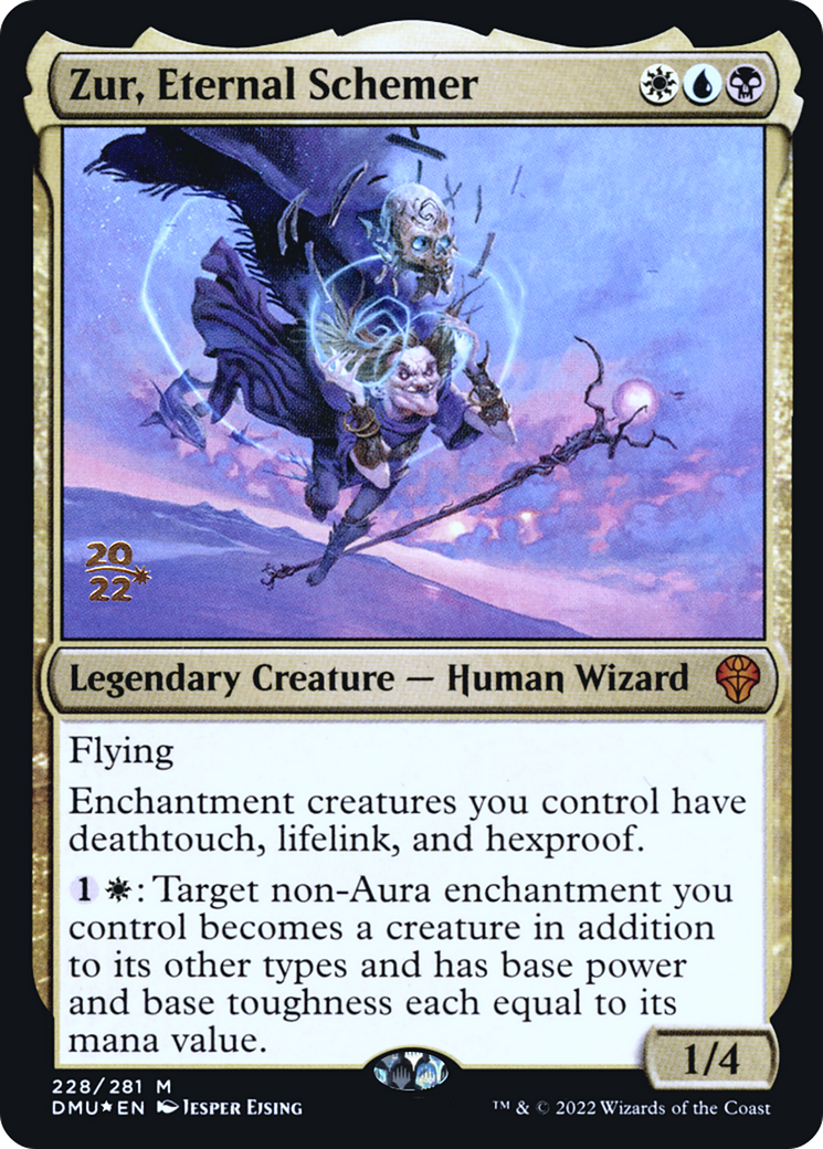 Zur, Eternal Schemer (PRE-228) [Dominaria United Promos] Foil MTG Single Wizards of the Coast