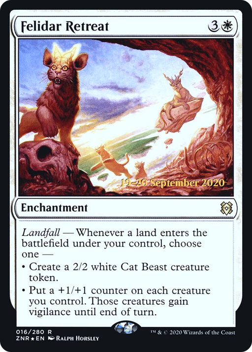 Felidar Retreat (PRE-016) [Zendikar Rising Promos] Foil MTG Single Wizards of the Coast