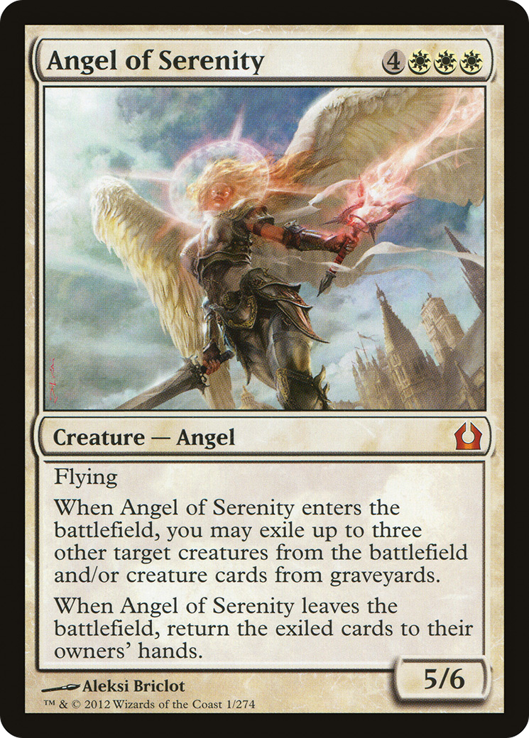 Angel of Serenity (RTR-001) [Return to Ravnica] Foil MTG Single Wizards of the Coast