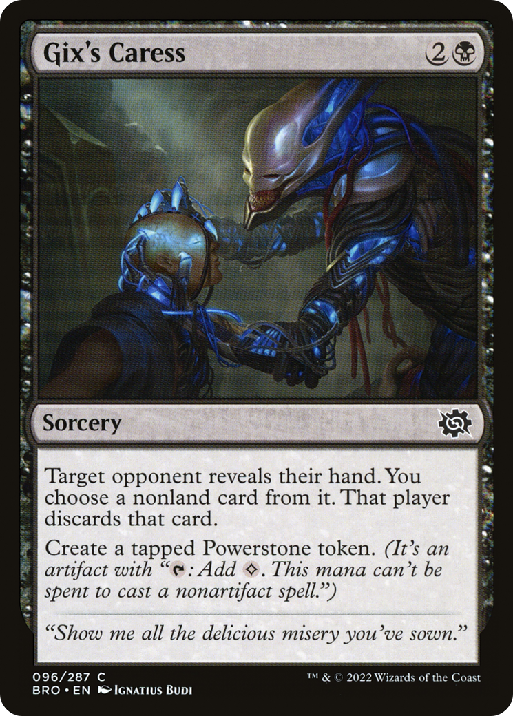 Gix's Caress (BRO-096) [The Brothers' War] Foil MTG Single Wizards of the Coast