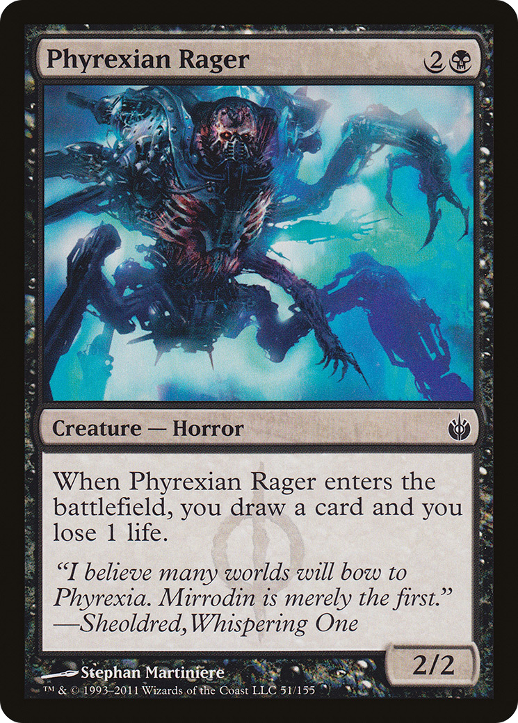 Phyrexian Rager (MBS-051) [Mirrodin Besieged] MTG Single Wizards of the Coast