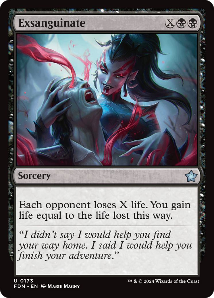Exsanguinate (FDN-173) [Foundations] MTG Single Wizards of the Coast