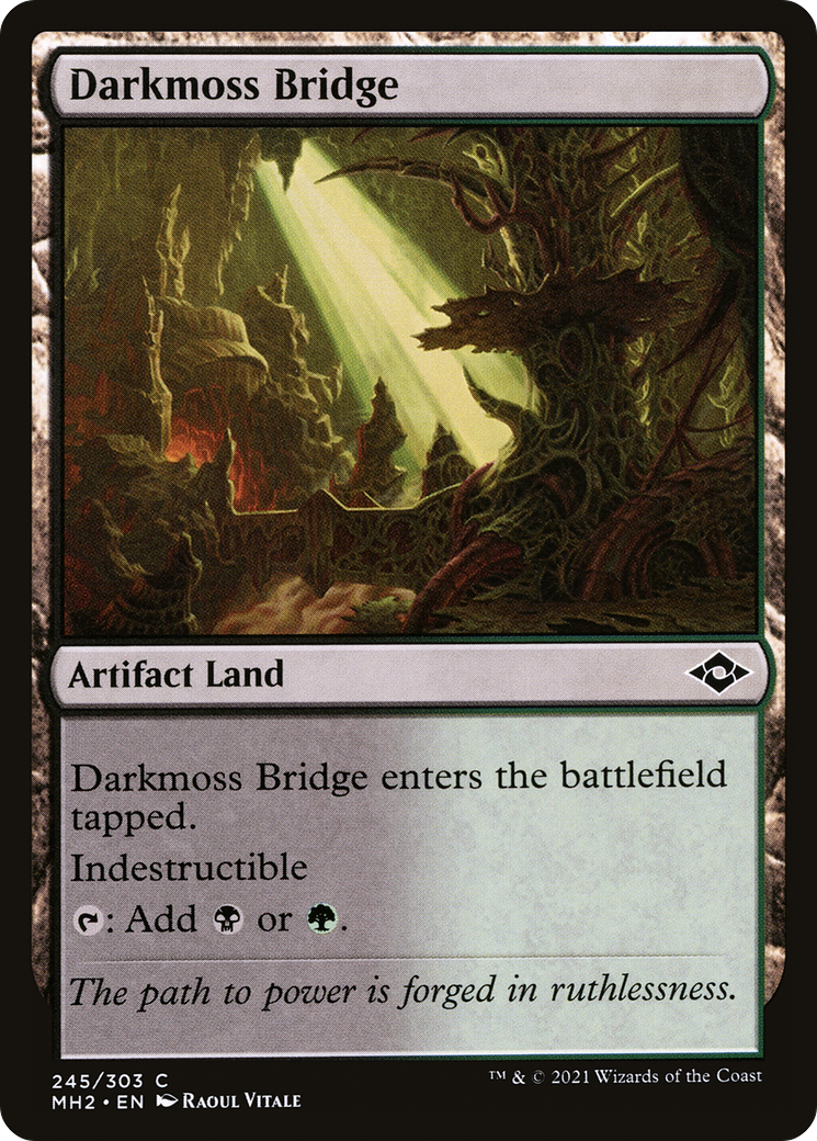 Darkmoss Bridge (MH2-245) [Modern Horizons 2] Foil MTG Single Wizards of the Coast