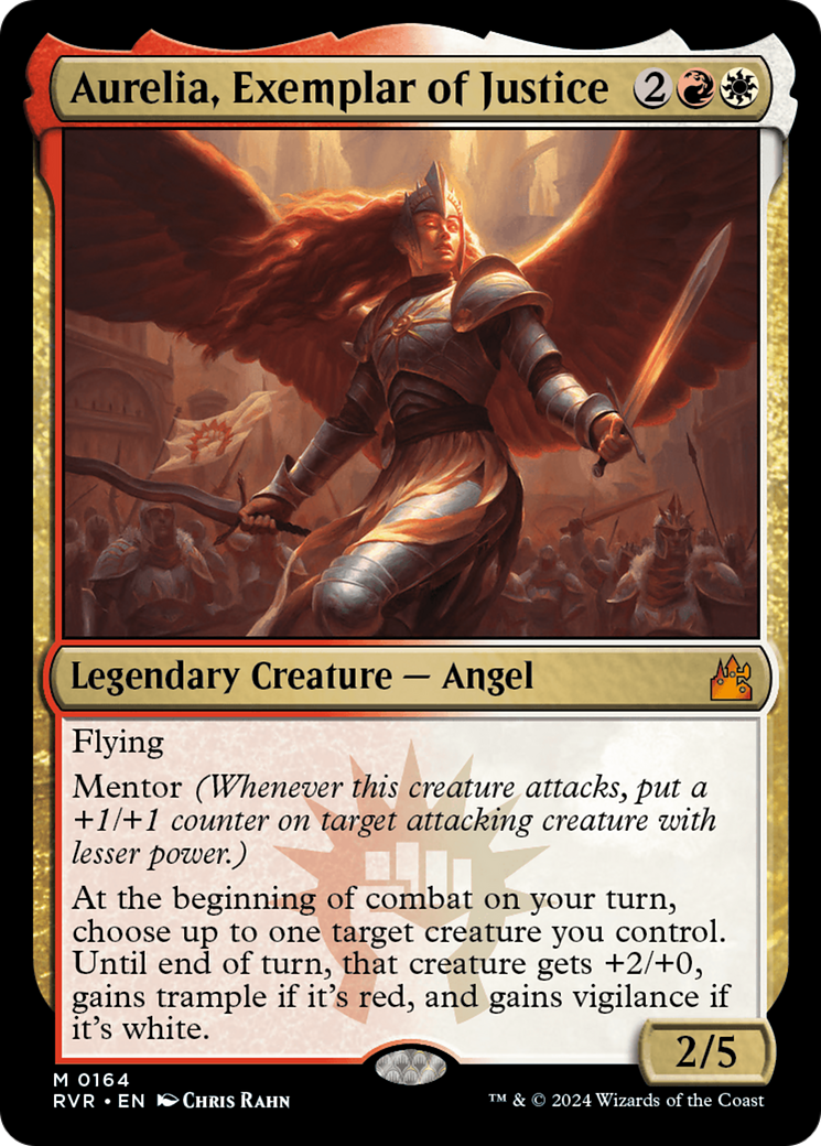 Aurelia, Exemplar of Justice (RVR-164) [Ravnica Remastered] Foil MTG Single Wizards of the Coast