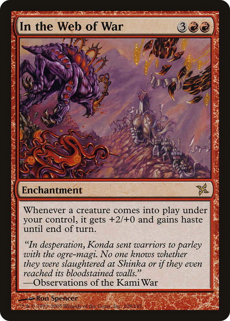 In the Web of War (BOK-108) [Betrayers of Kamigawa] Foil MTG Single Wizards of the Coast