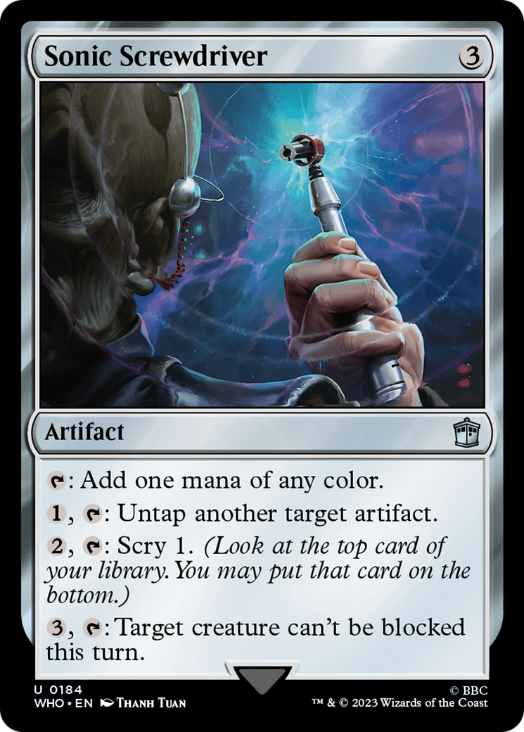 Sonic Screwdriver (0184) (WHO-184) [Doctor Who] Foil MTG Single Wizards of the Coast