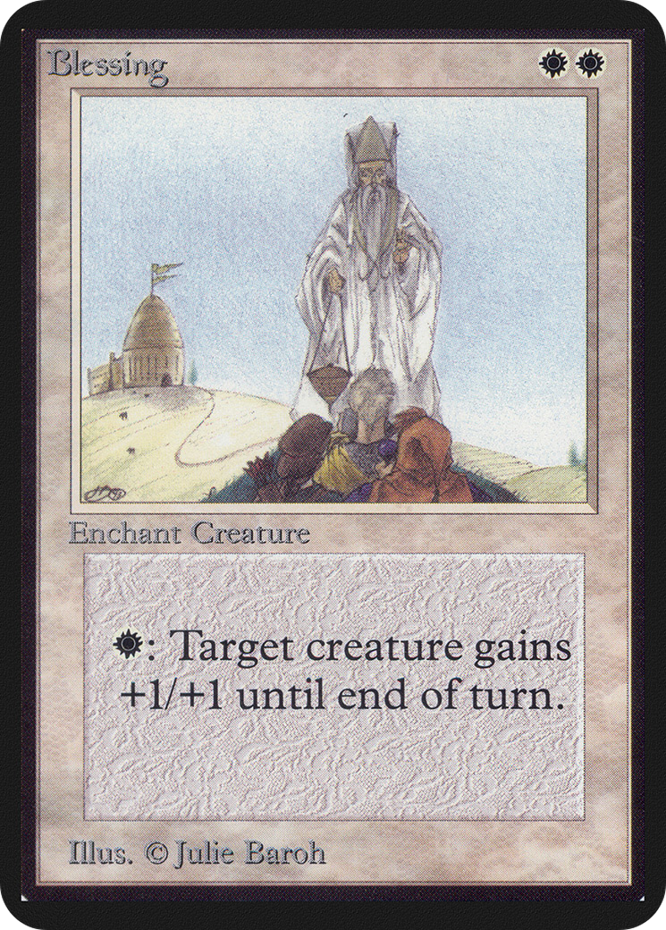 Blessing (LEA-007) [Oldschool] Limited Edition Alpha MTG Single Wizards of the Coast